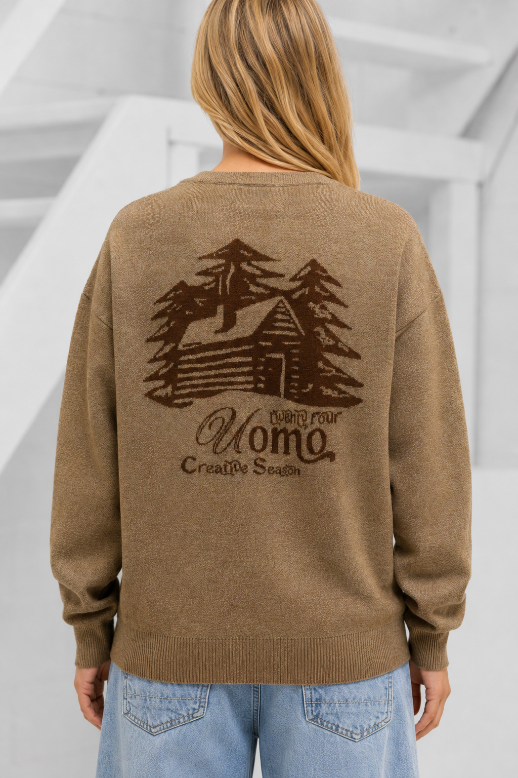 Creative Season Knitted Sweater Dames Beige PRE-ORDER 8 SEPTEMBER