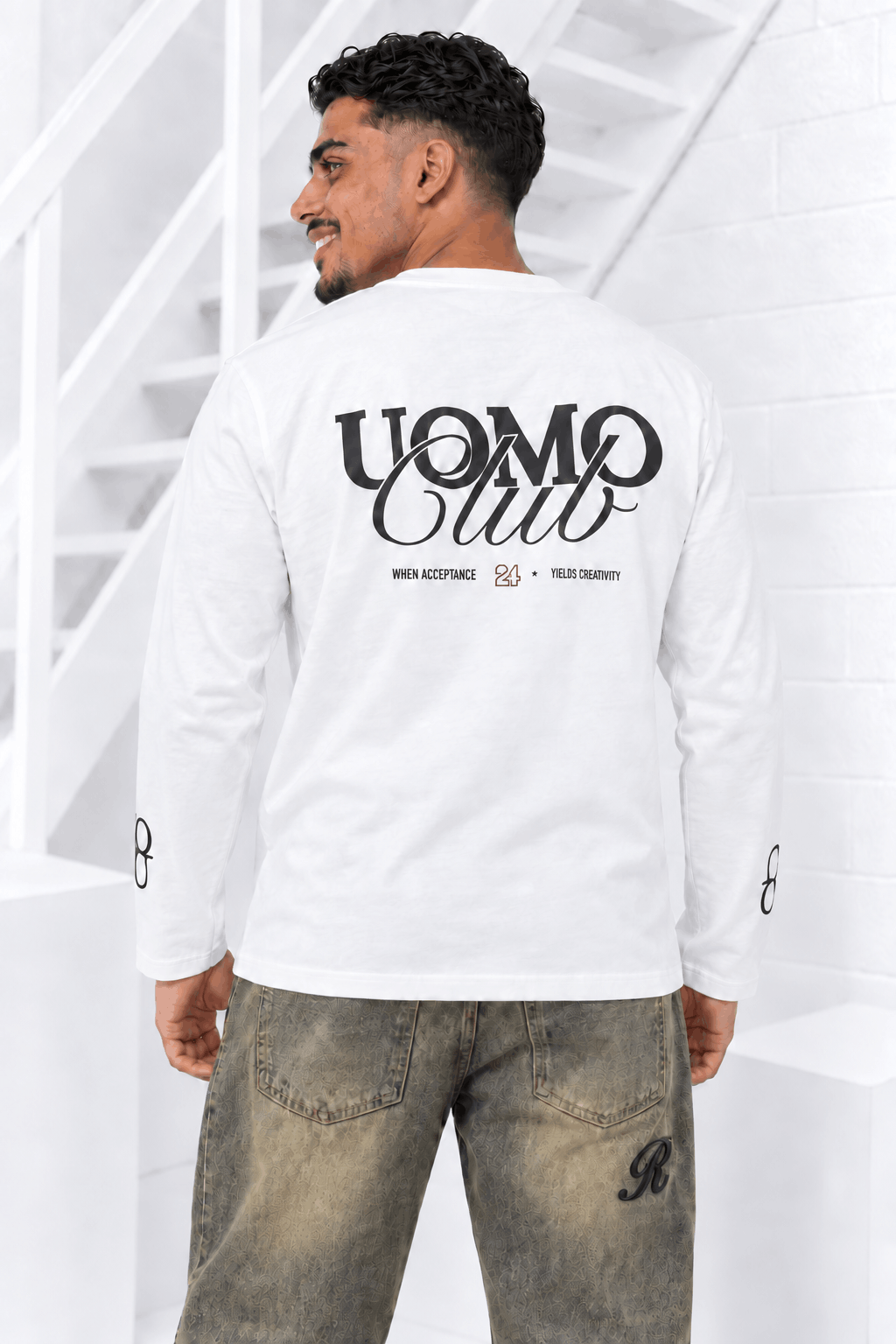 Community Longsleeve Heren Off-White
