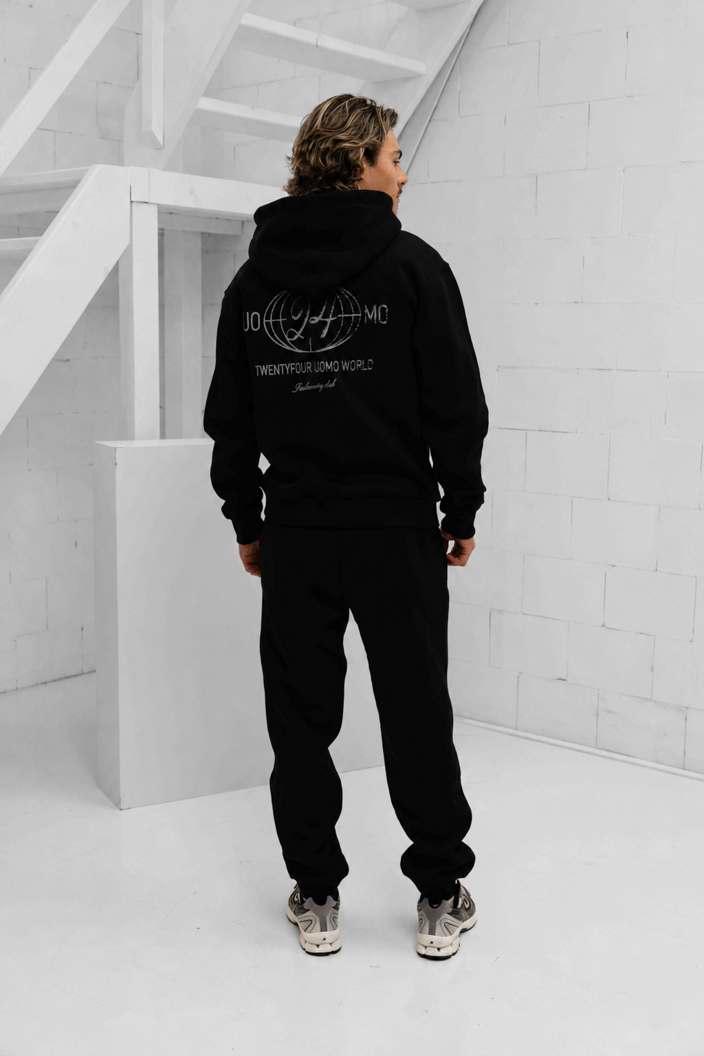 World Zipped Trainingspak Heren Zwart