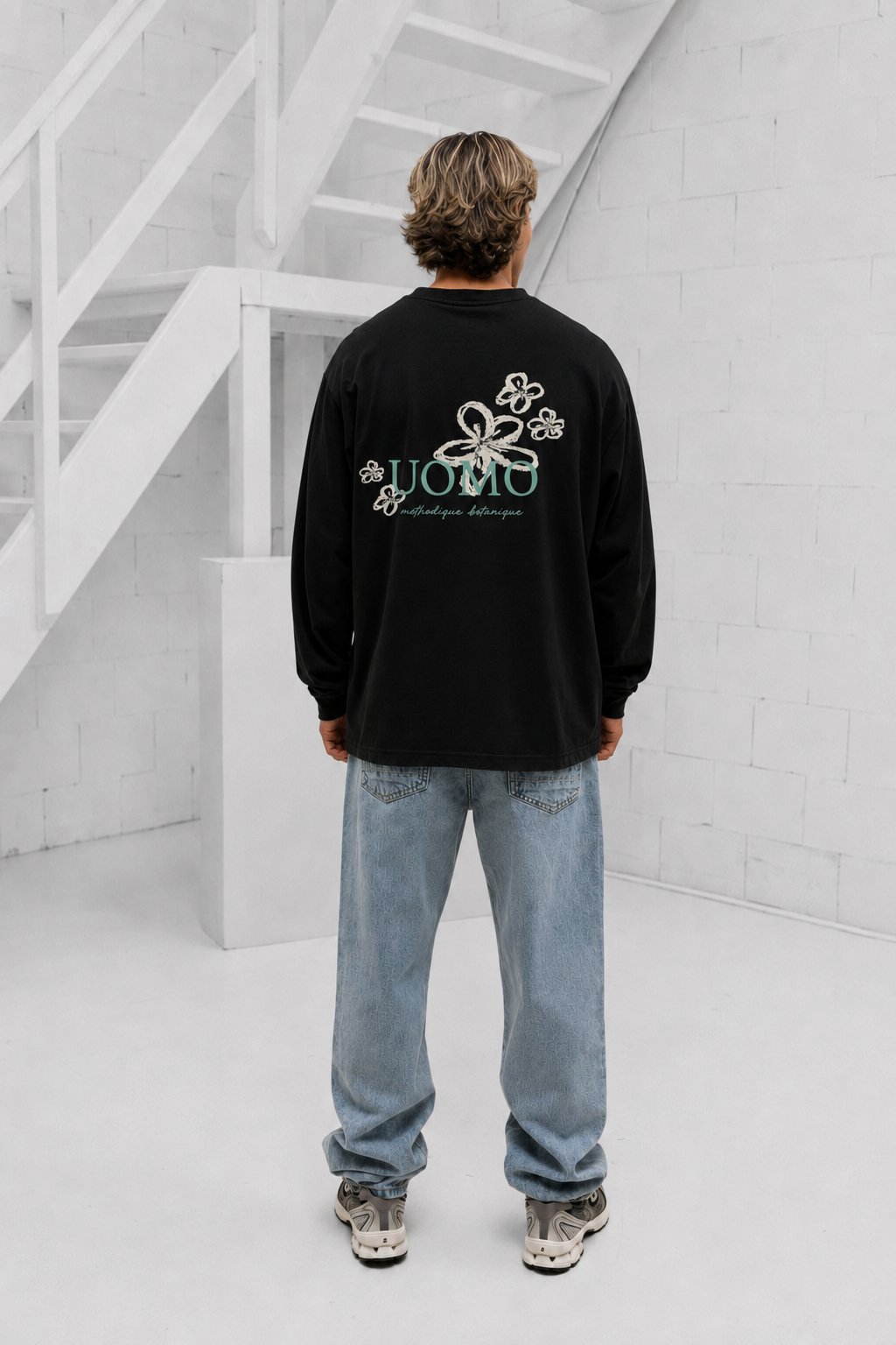 Flora Longsleeve Heren Zwart
