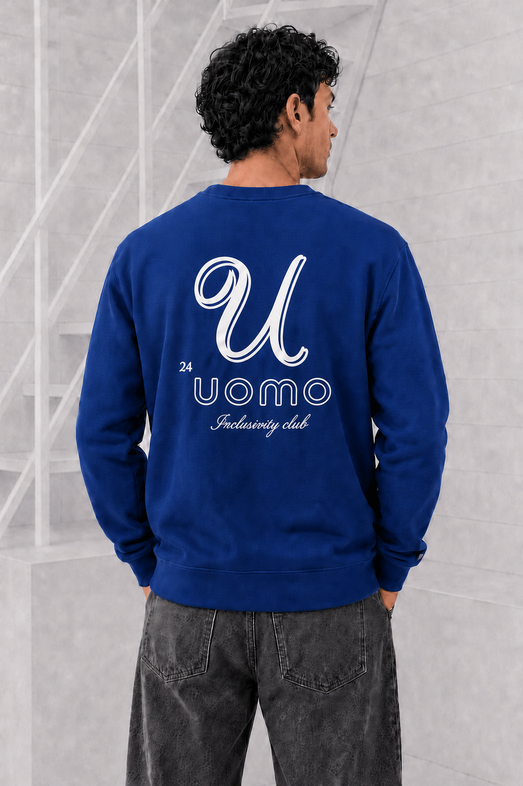 U Sweater Heren Donkerblauw