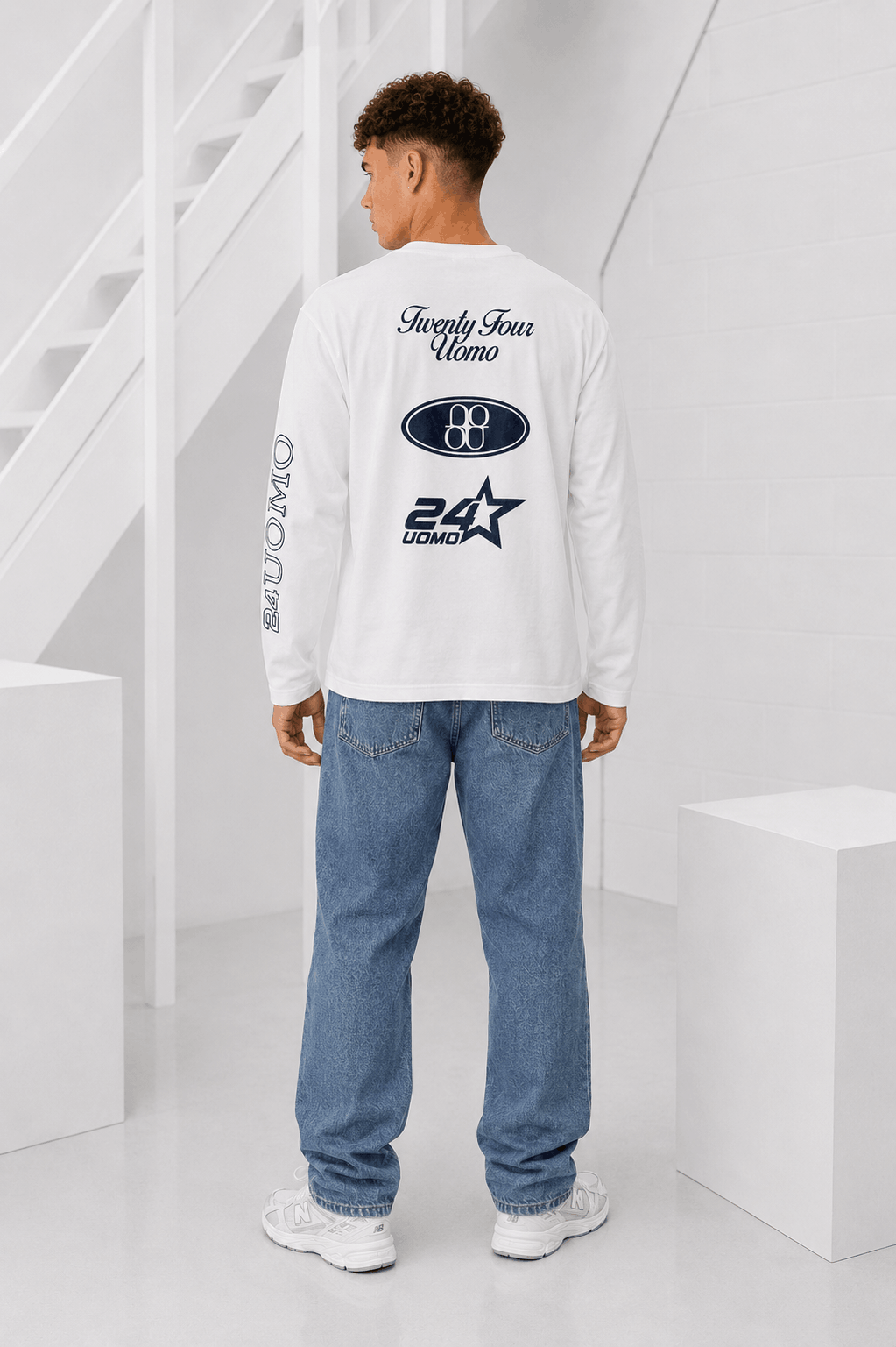 Midnight Circuit Longsleeve Heren Off-White