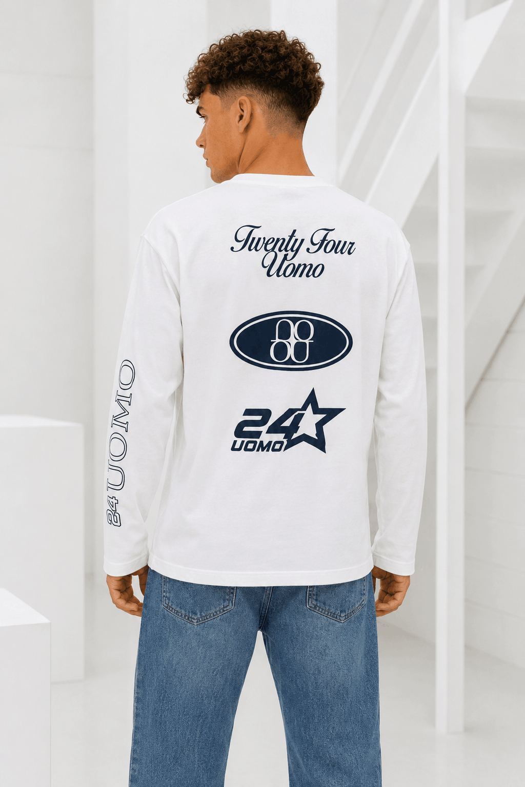 Midnight Circuit Longsleeve Heren Off-White