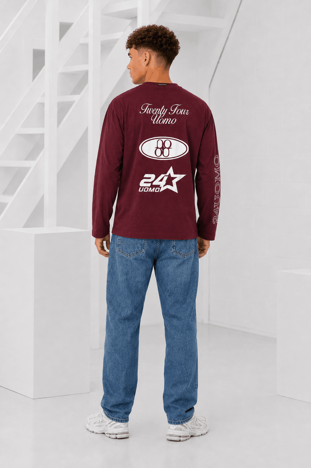 Midnight Circuit Longsleeve Heren Bordeaux
