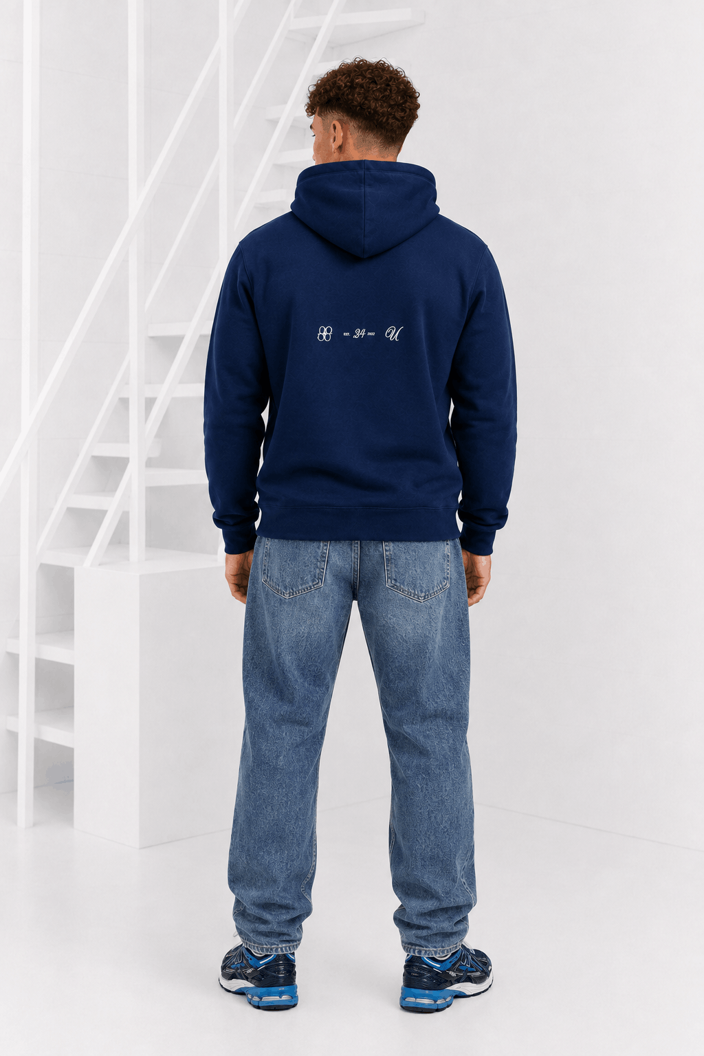 Design Hoodie Heren Donkerblauw