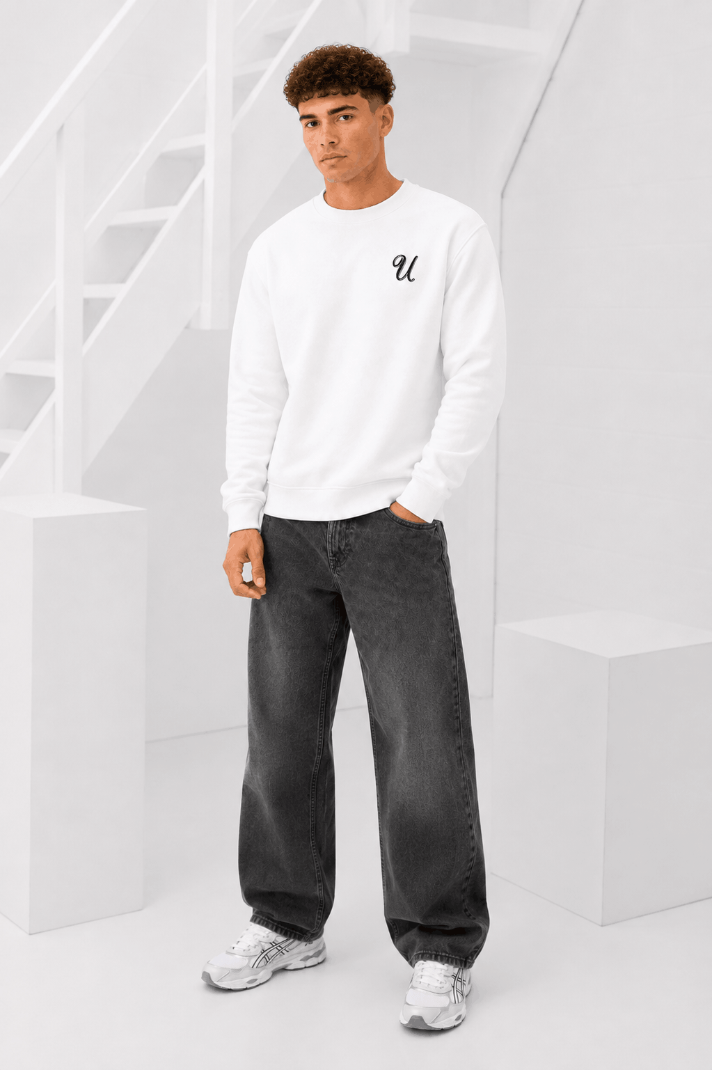 U Sweater Heren Off-White