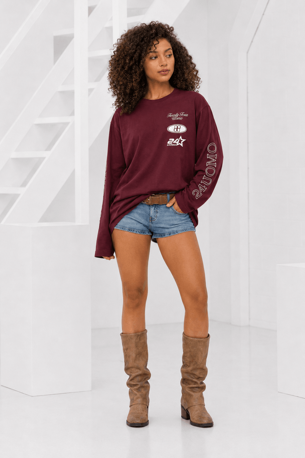 Midnight Circuit Longsleeve Dames Bordeaux