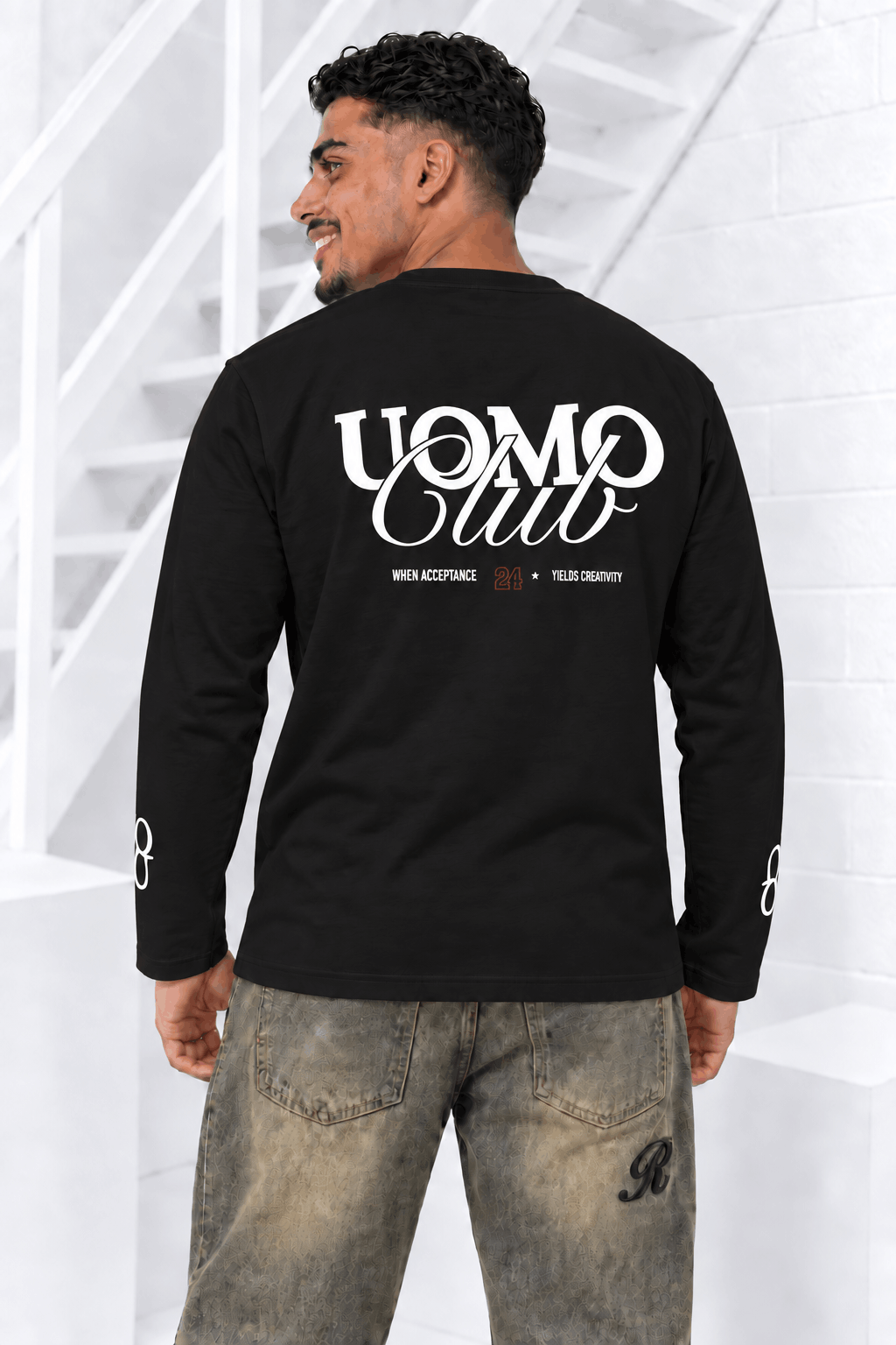 Community Longsleeve Heren Zwart
