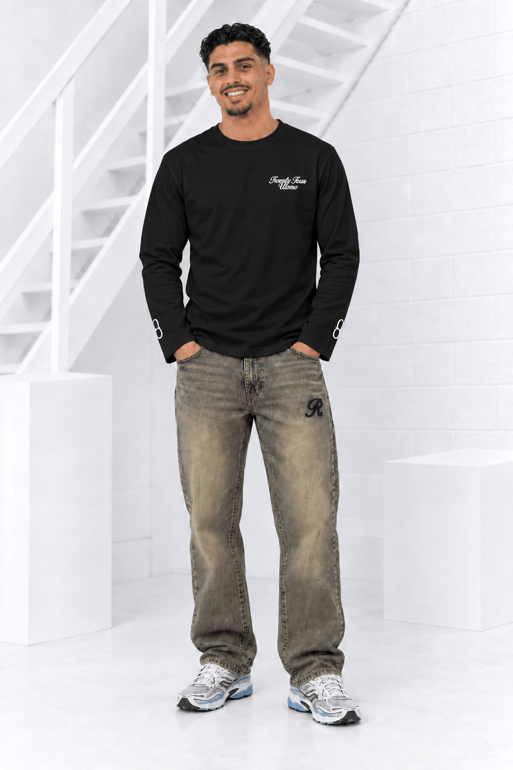 Community Longsleeve Heren Zwart