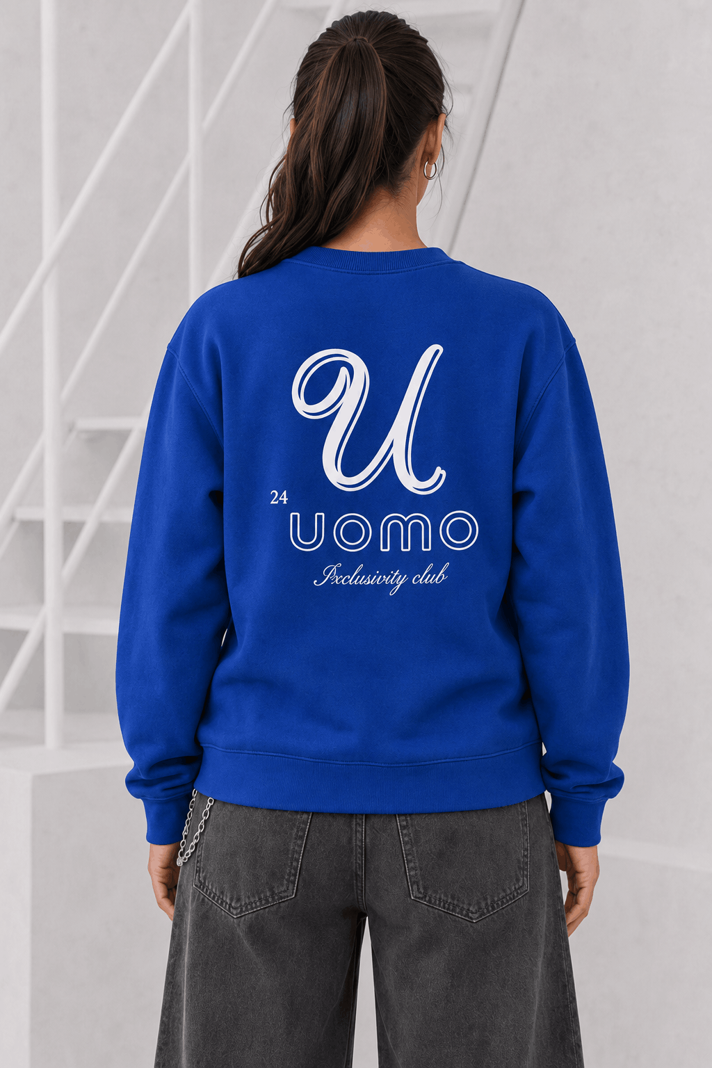 U Sweater Dames Donkerblauw