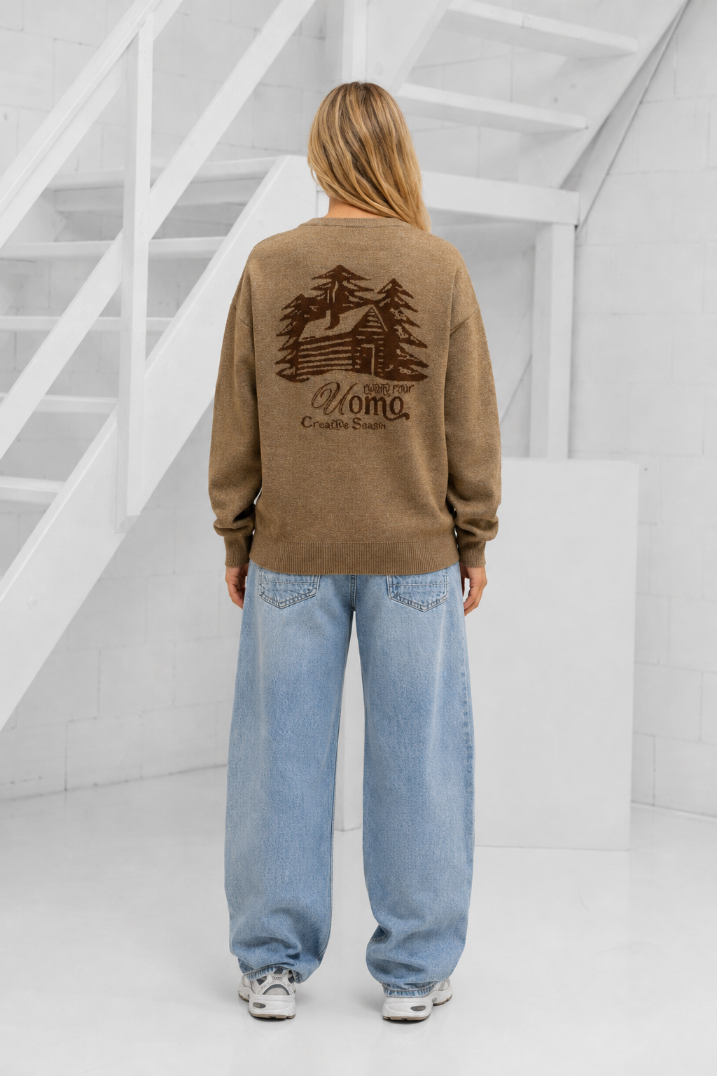 Creative Season Knitted Sweater Dames Beige PRE-ORDER 8 SEPTEMBER