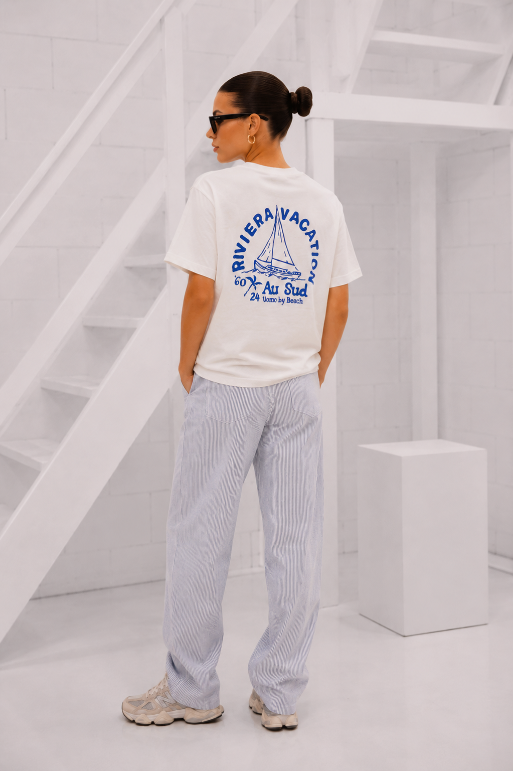 Au Sud T-shirt Dames Off-White