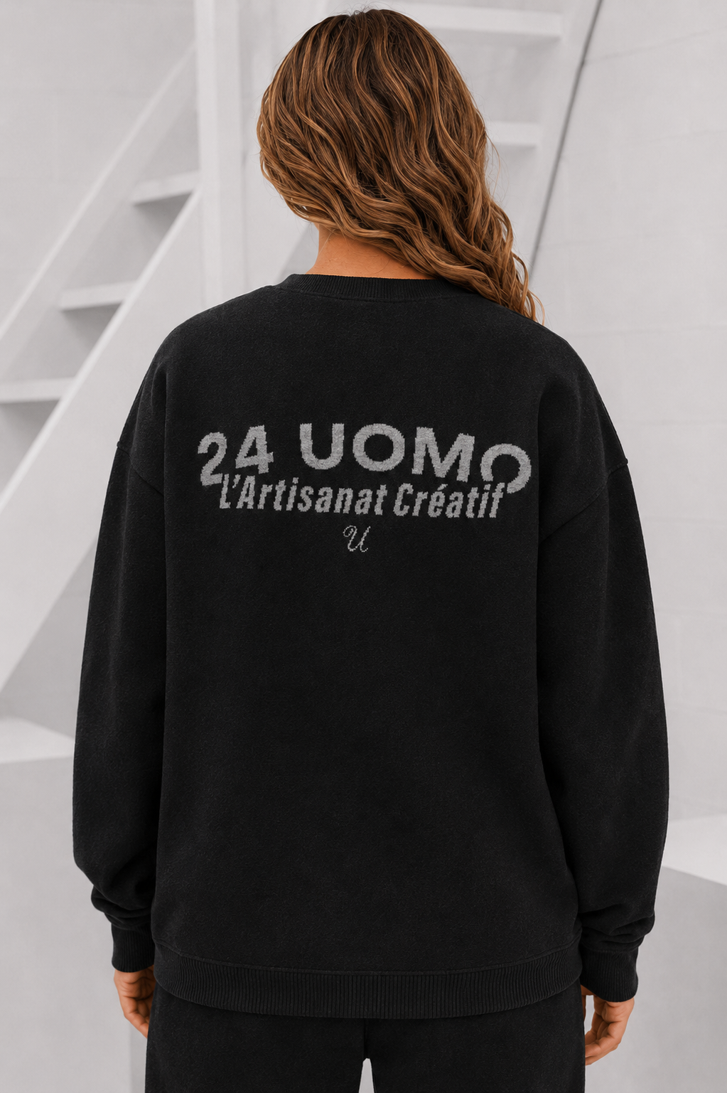L'artisanat Creatif Knitted Trainingspak Dames Zwart