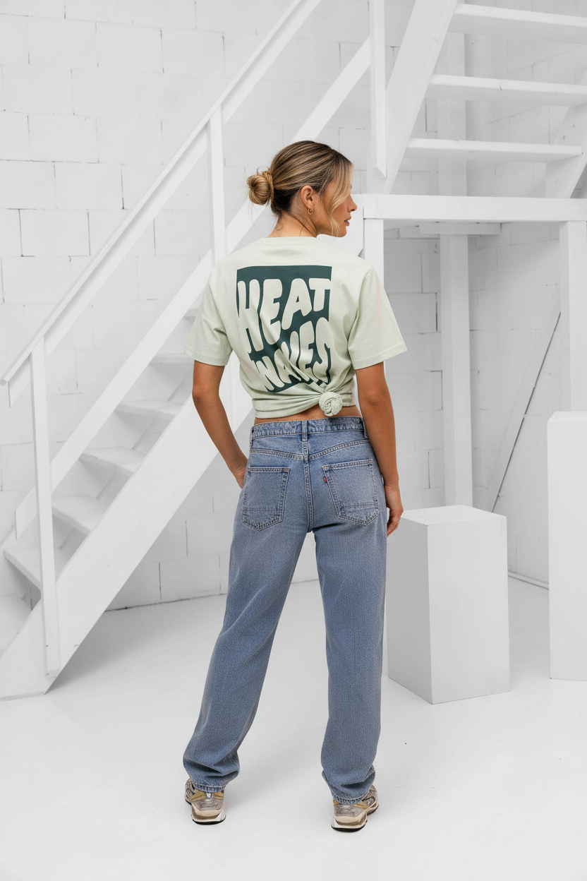 Heat Wave T-shirt Dames Groen