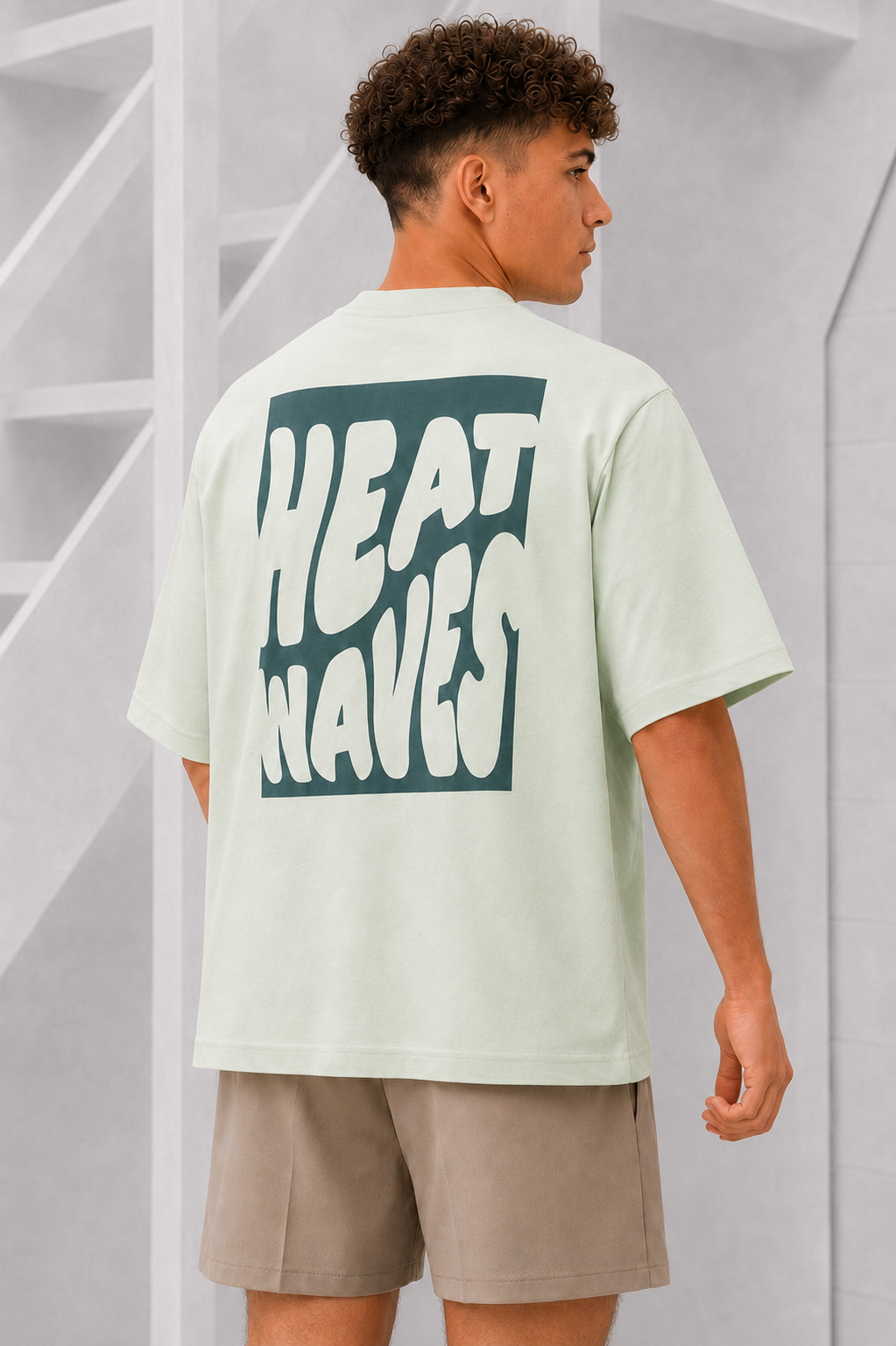 Heat Wave T-shirt Heren Groen