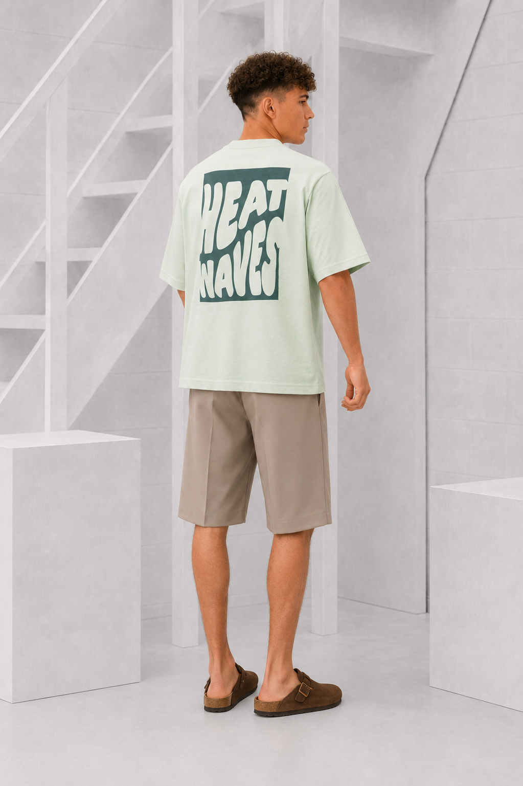 Heat Wave T-shirt Heren Groen