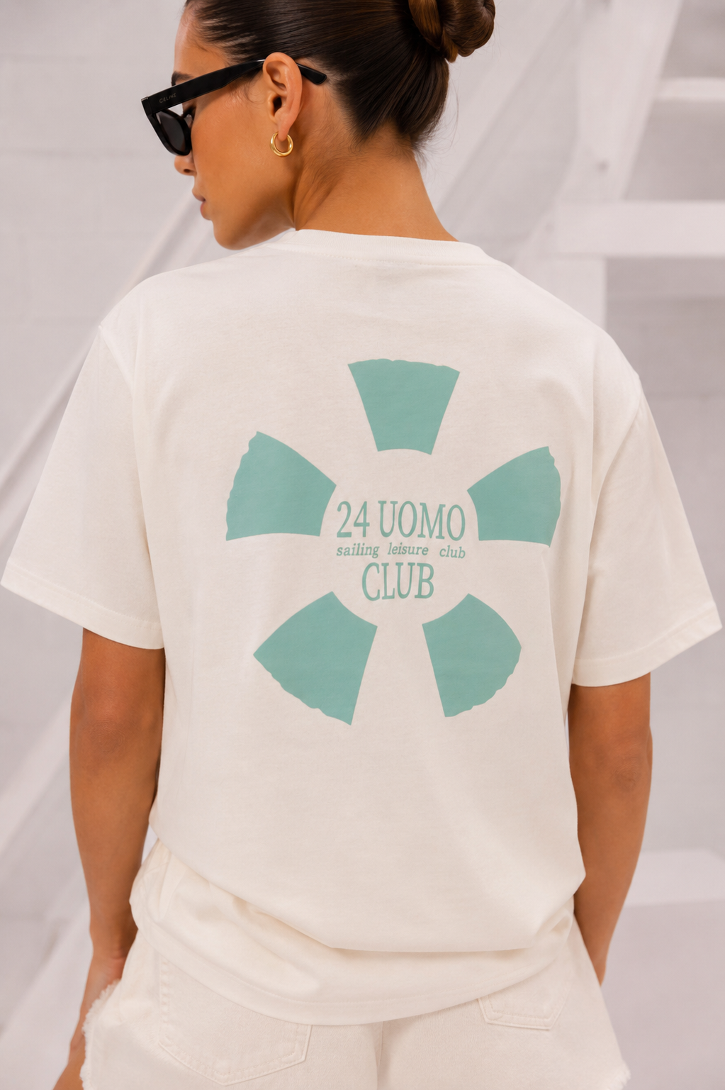Leisure Club T-shirt Dames Off-White