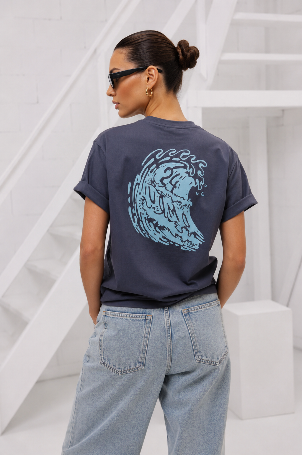 Surf T-shirt men Grey
